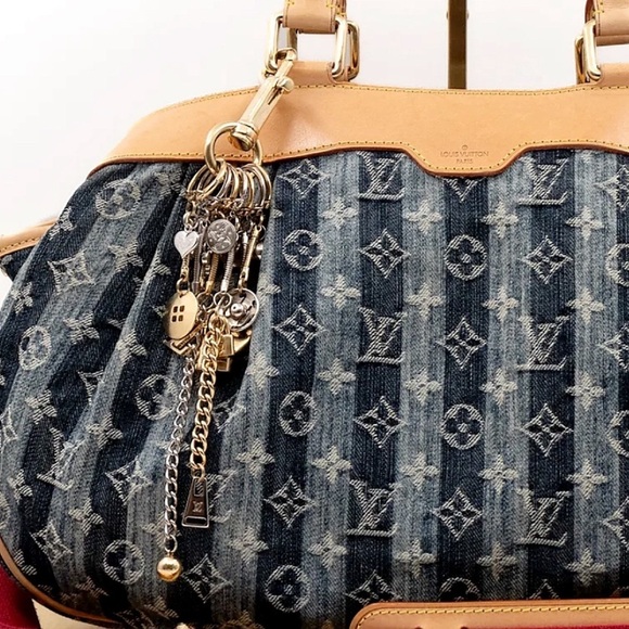 Louis Vuitton RARE Cabas Raye GM Bag Charm - Picture 2 of 9